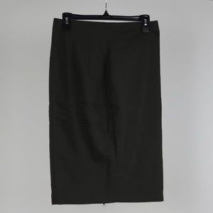 Army Green Womens Essential Midi Skirt